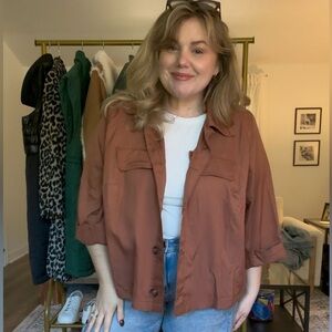 Women's Rust Jacket - Lane Bryant size 16